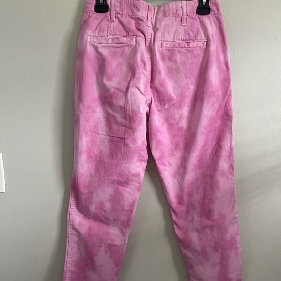 Gap Pink Tie Dye Straight Khakis - Picture 3 of 5